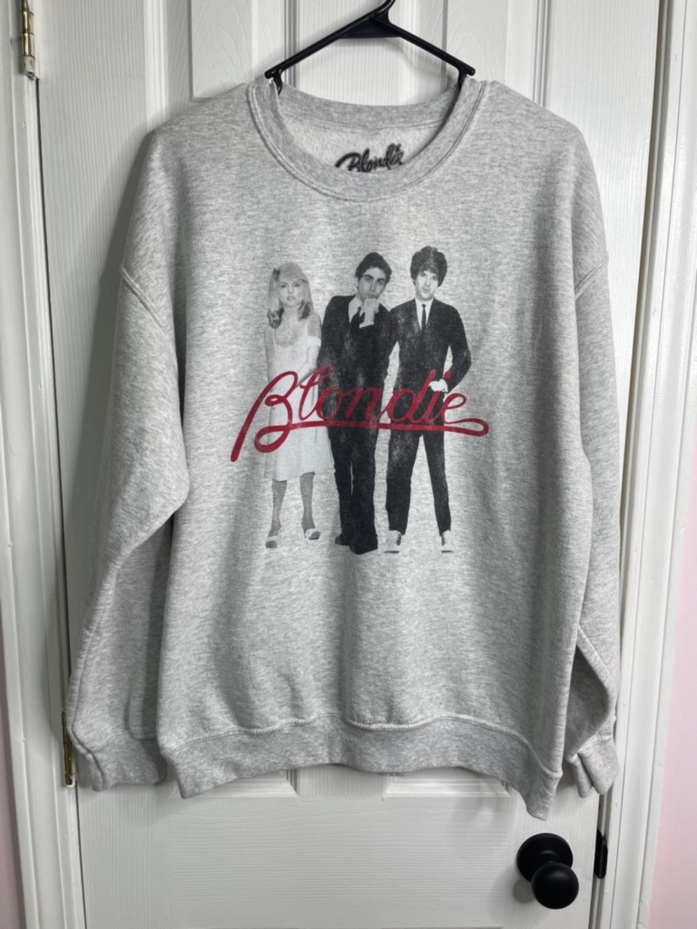 Bleached Grey 'Blondie' Graphic Crewneck Sweatshirt